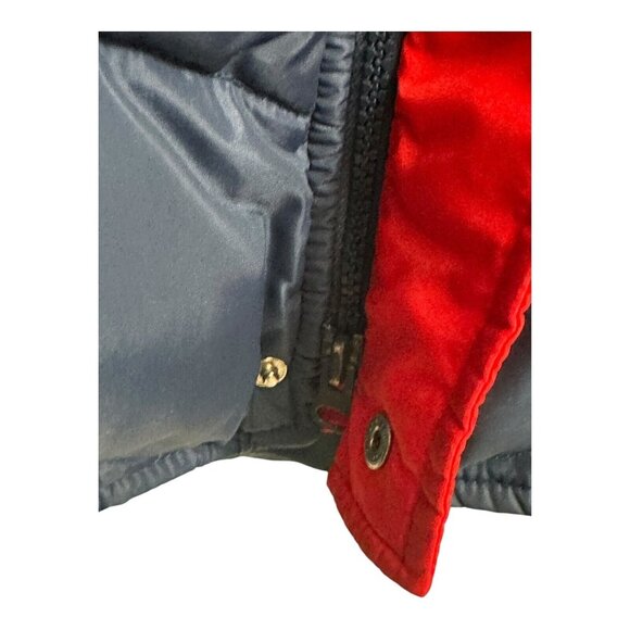 Vintage JC Penney Ski Apparel Puffer Jacket WPL11935 Red Navy Blue Size XL VTG - Picture 13 of 16